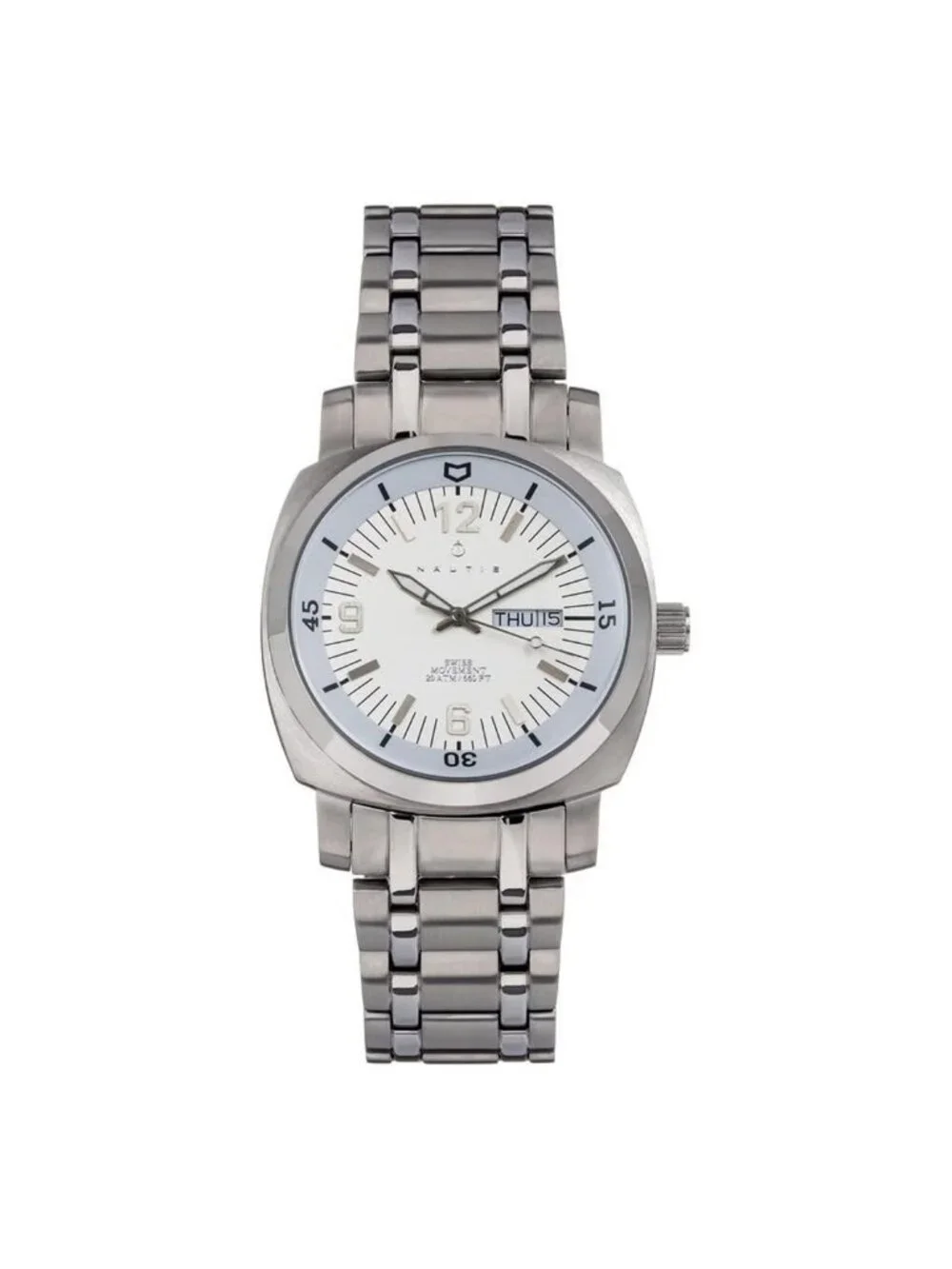NWT Nautis Stealth Quartz White Dial Men's Watch